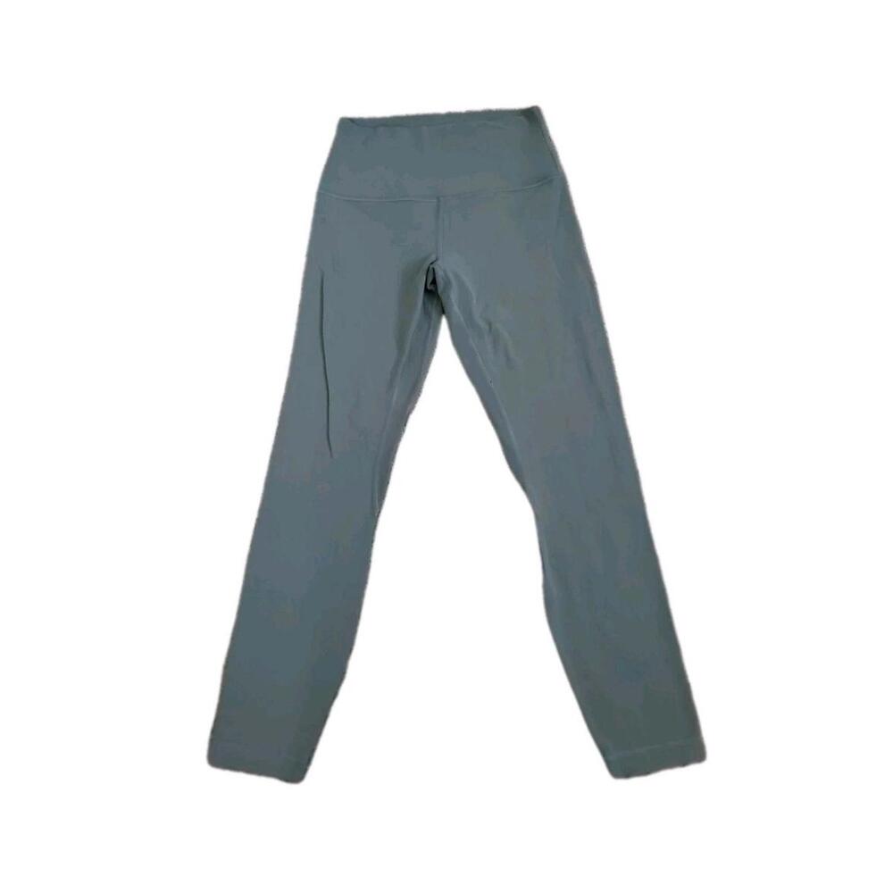Lululemon Align Pants Size 6 High Rise Inseam 25" Green Activewear Yoga